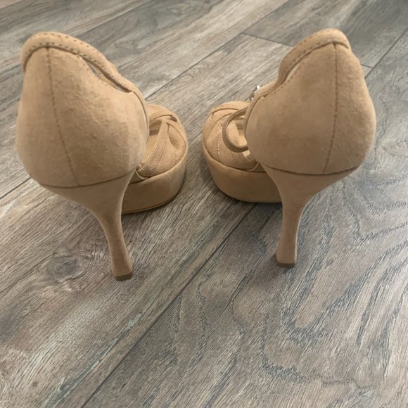 NEW COLIN STUART LEATHER PLATFORM HEELS NEVER WORN 8‎ - Picture 6 of 10